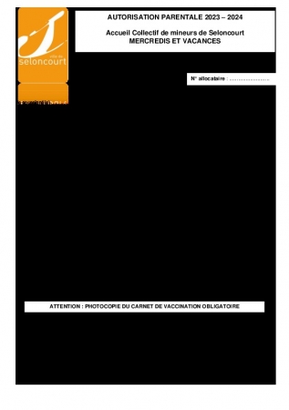 autorisation année 2023 2024