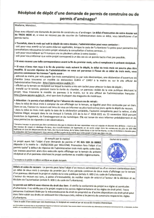 Récépissé de dépot PC 26 00002