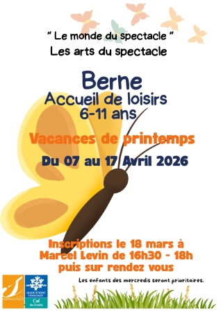 Accueil de loisirs Berne. Vacances avril 2026