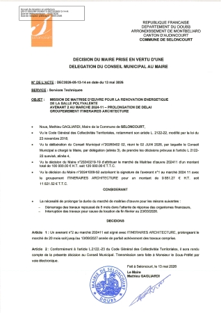 DEC20260513-14 ITINERAIRES ARCHITECTURE AVENANT 2