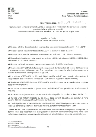 Arrêté carburants 21 juin 2026