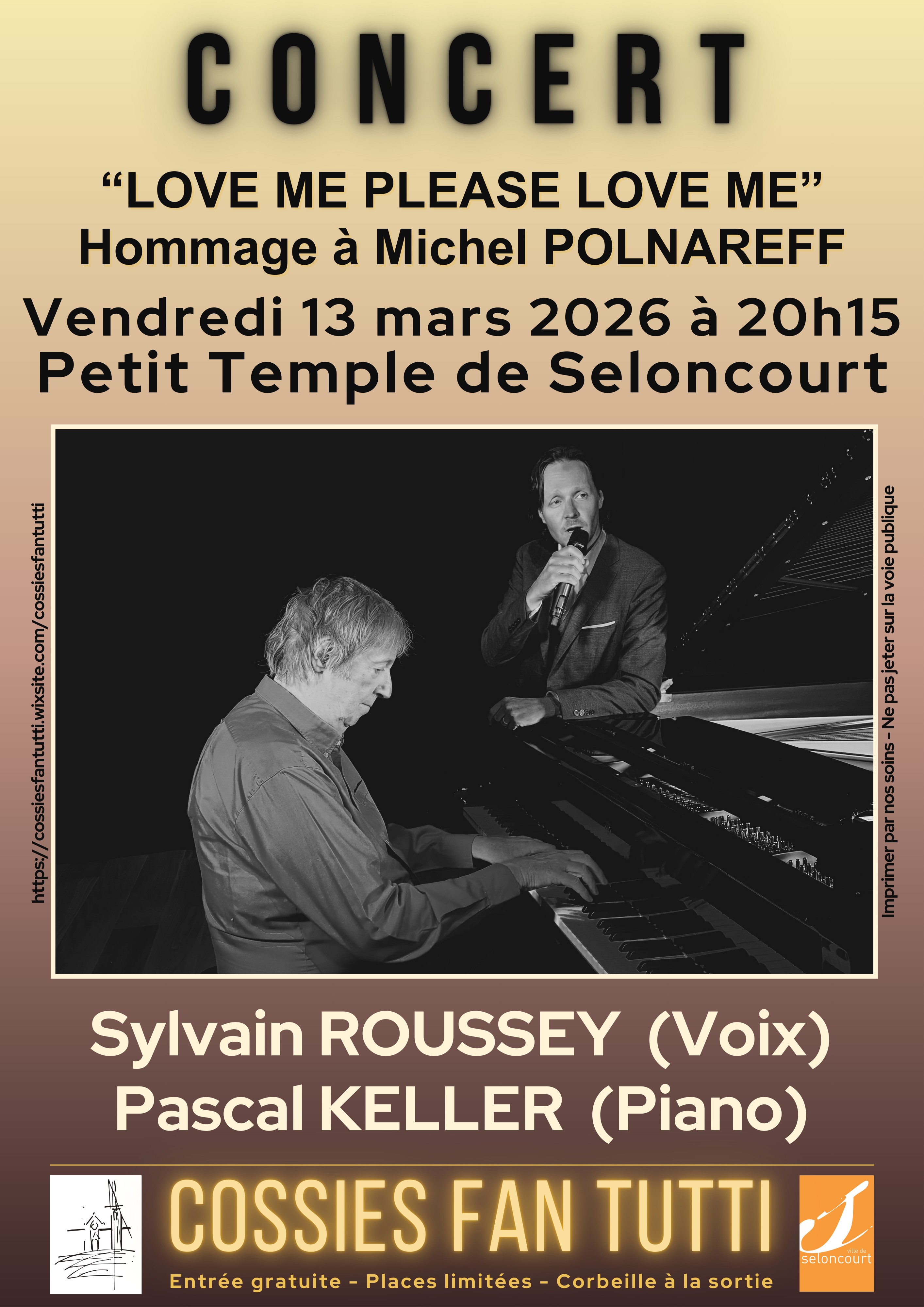 2026 03 13 - Affiche concert